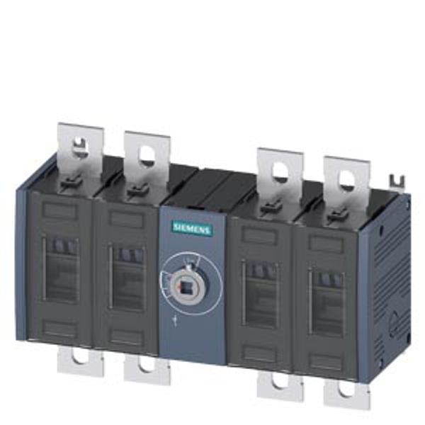 Switch disconnector 315 A, Size 3, 4-pole Lateral operating mechanism left Basic unit without handle image 1