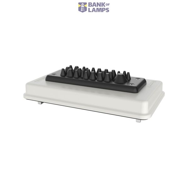 Flange incl. cable push-through plate, IP65, HxWxD=116x205x45mm image 1