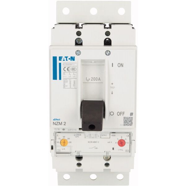 NZMH2-A200-SVE Circuit-breaker, 3p, 200A, plug-in module image 2