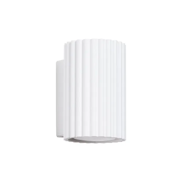 WHITE CARBON WALL LAMP WITH ELEGANT GU10 LAMP SHADE image 1