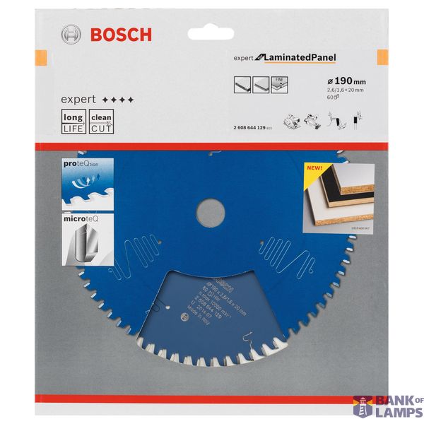 Circular saw blade Expert for Laminated Panel 190 x 20 x 2,6 mm, 60 image 2