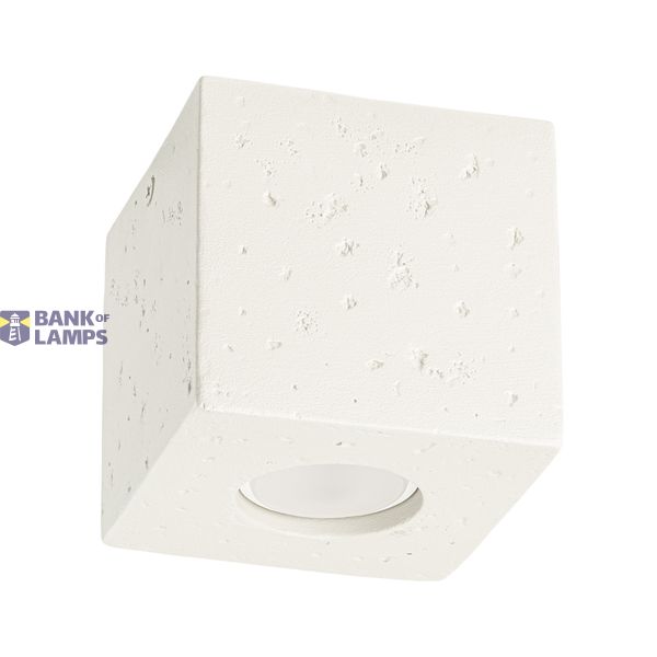 Ceiling lamp QUAD concrete beige image 2