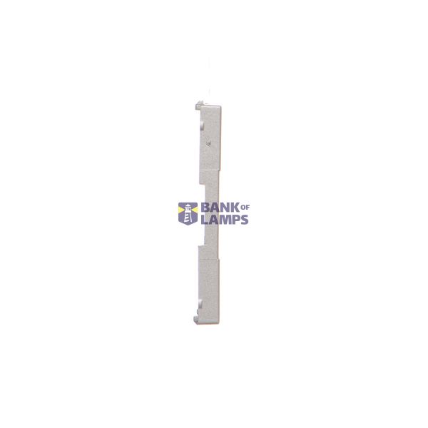 Double Keystone flat IT/telephone socket cover, (module), white image 1