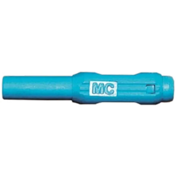 2 mm plug, solder/crimp connection, 0.25-0.5 mm², blue, 65.3314-23 image 1