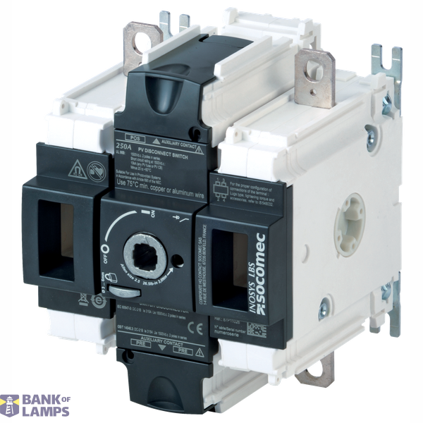 Load break switch body 1500Vdc 200A 1+1P INOSYS image 2