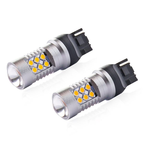 LED CANBUS 3030 24SMD T20 7440 WY21W Amber 12V/24V image 1