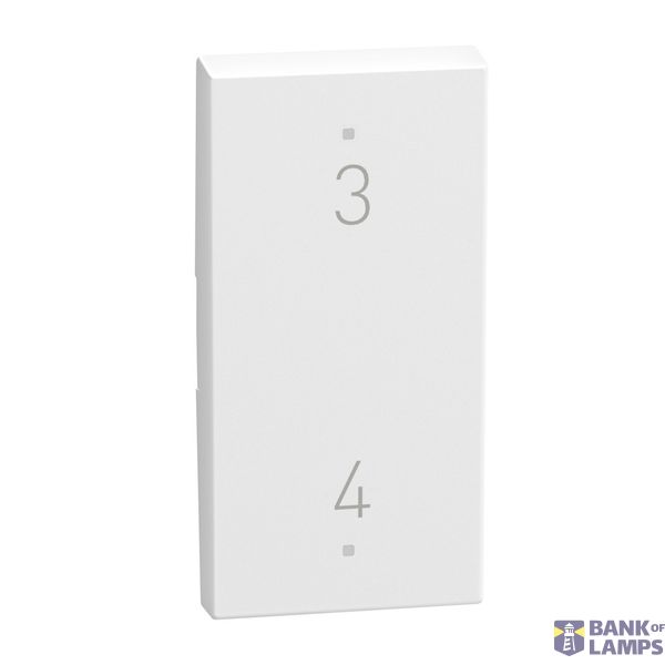 LIGHT NOW KEY COVER 3-4 1MODULE WHITE image 1