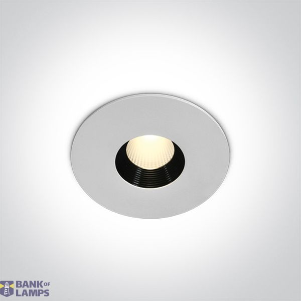 WHITE COB LED 8W WW 36deg IP54 230v DARK LIGHT image 1