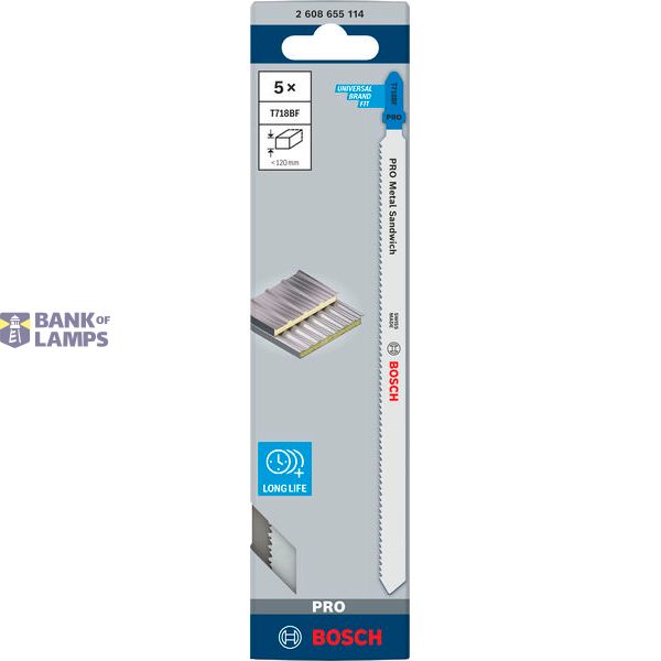 PRO Metal Sandwich T718BF Jigsaw Blade, 180 mm, 5 pcs. image 2
