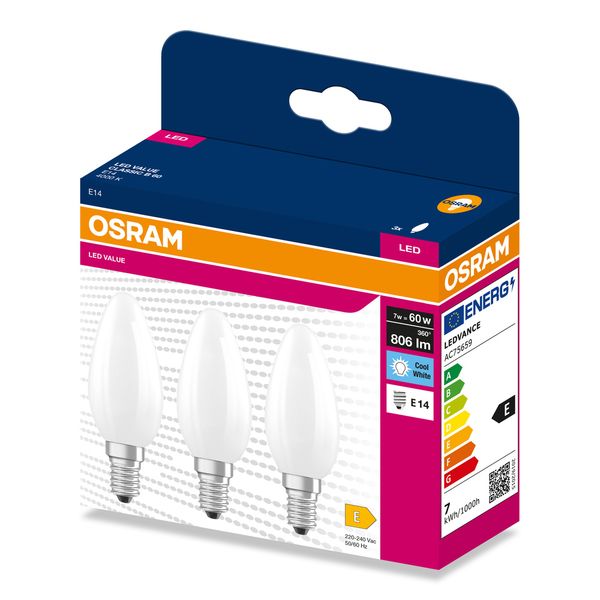 VALCLB60 7W/840 230VGLFR E14 FS3 OSRAM image 2