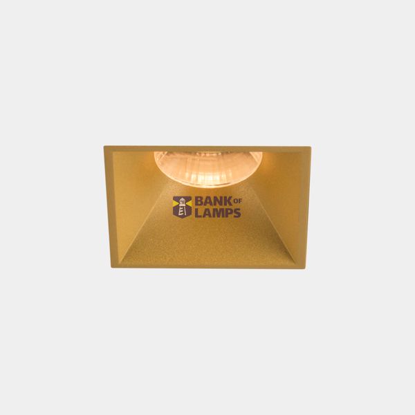 Downlight Play Deco Symmetrical Square Fixed Trimless 11.9W LED neutral-white 4000K CRI 90 19.5º DALI-2 Trimless/Gold IP54 1219lm image 1