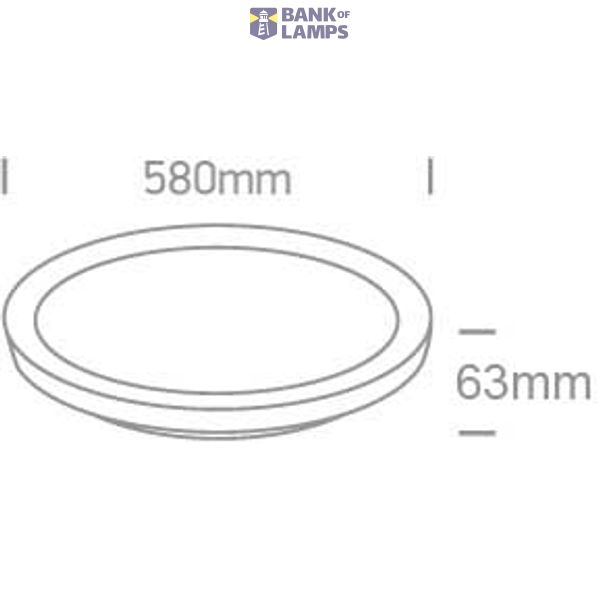 WHITE PLAFO LED 48W CCTV IP20 230V DIMMABLE image 2