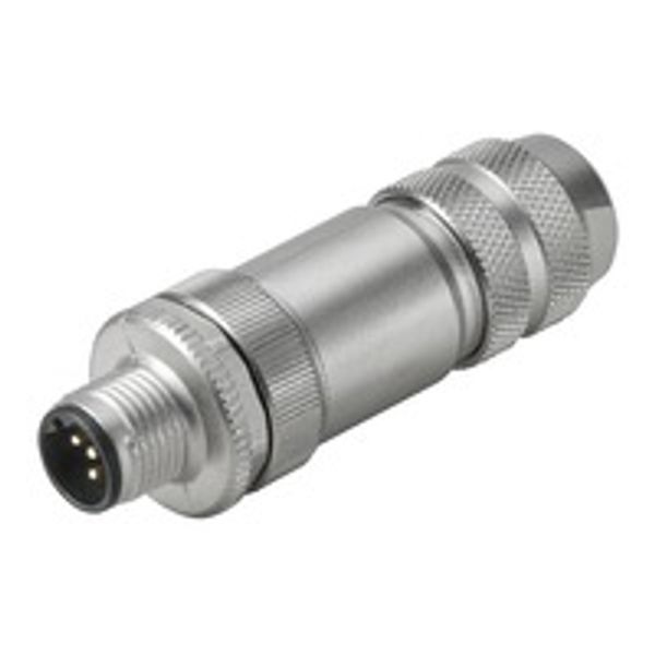 Field attachable connector, M12 image 1