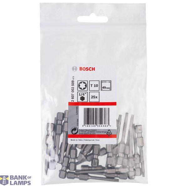 Screwdriver bit Extra Hard T10, 49 mm 25 pcs. image 2