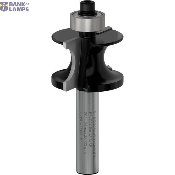 Guided staff bead bit, 8 mm, R1 6 mm, L 19 mm, G 63 mm image 1