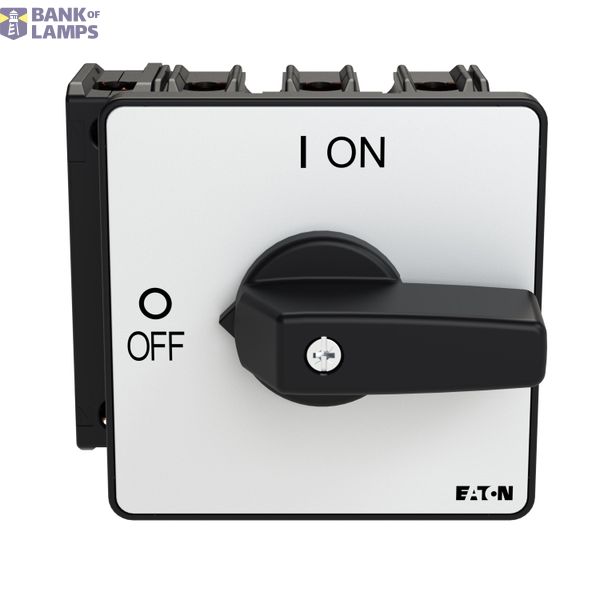 P3 On-off switch, 80 A,Flush mounting, 4 pole, Form E, Black, Short th image 3