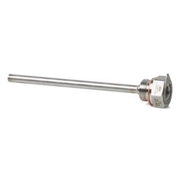 WZT-S150 - Protection pocket G 0.5 B", stainless steel, with threaded hole G 0.25", L = 150 mm image 1