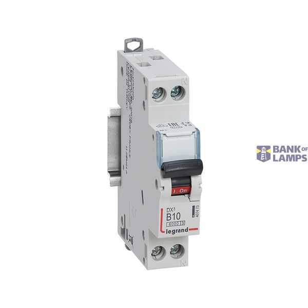 Miniature Circuit Breaker DX3 1P+N 10A B Curve 6kA image 2