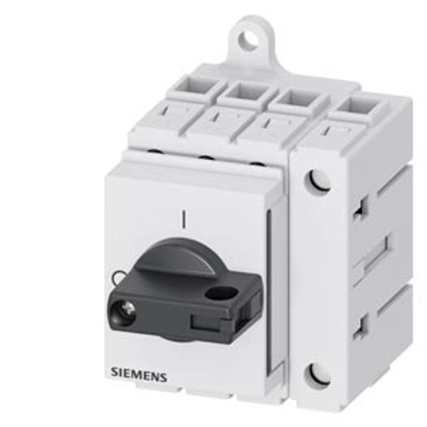 Switch disconnector 3LD3, Iu 25 A main control switch 3-pole + N image 2