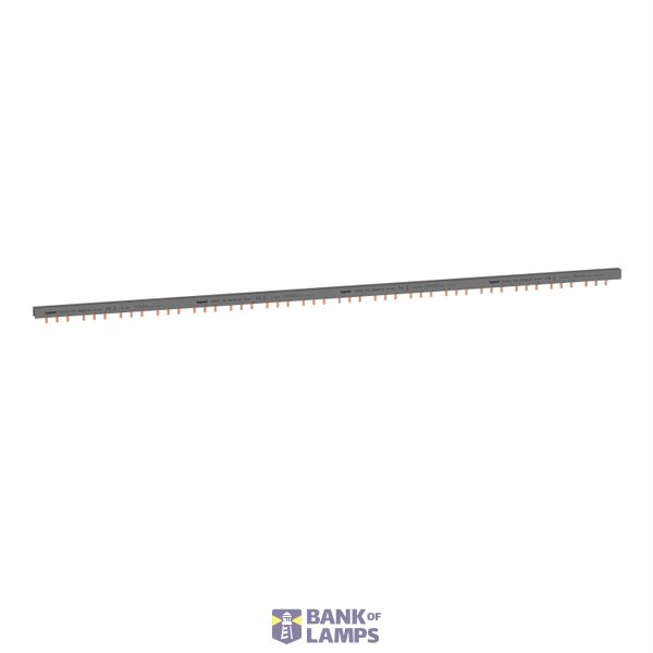 Prong type supply busbar, with 3P for auxiliary, lenght 1 meter for 16 modules image 1