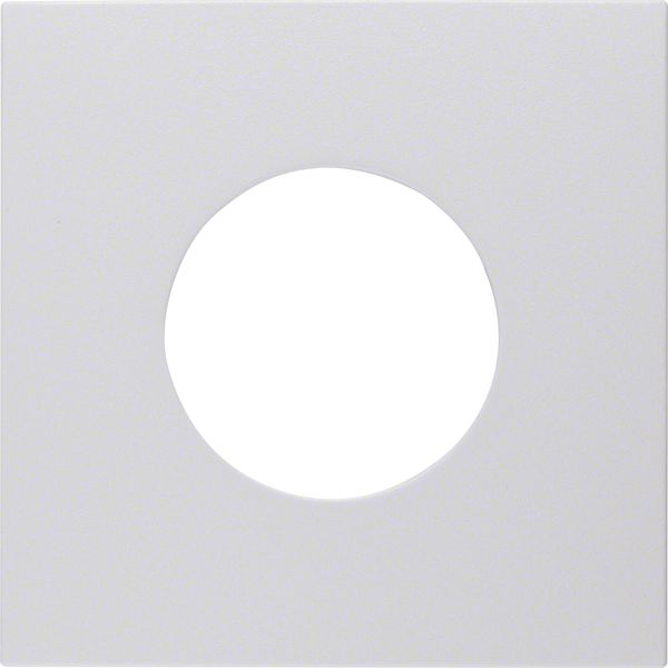 Centre plate f. push-button/pilot lamp E10, S.1/B.3/B.7, p.white, matt image 3