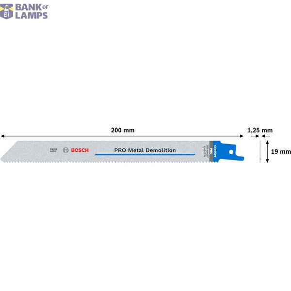 PRO Metal S125VF Demolition Reciprocating Saw Blade 5 pcs. image 2