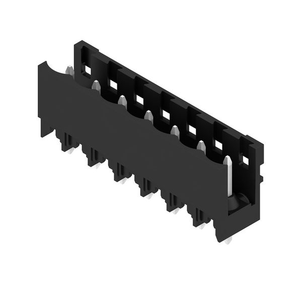 PCB plug-in connector, male header, open side, THT/THR solder connection, 5.00 mm, Number of poles: 7, 180°, Solder pin length (l): 3.2 mm, tinned, black, Box image 2