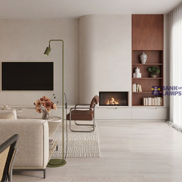 Floor lamp KARBON 1 olive green image 5
