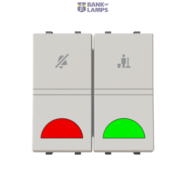 DND/MUR room Series switch with LED exchangeable Dune - Zenit image 1