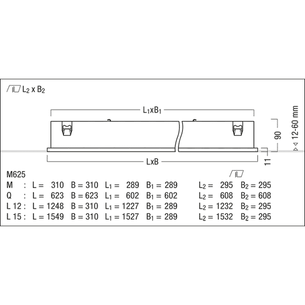 LF3 E 1600-840 M625M EVG KA WH - Recessed luminaire image 6