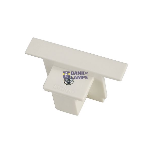 EUTRAC end cap for 3-circuit recessed track, white image 1
