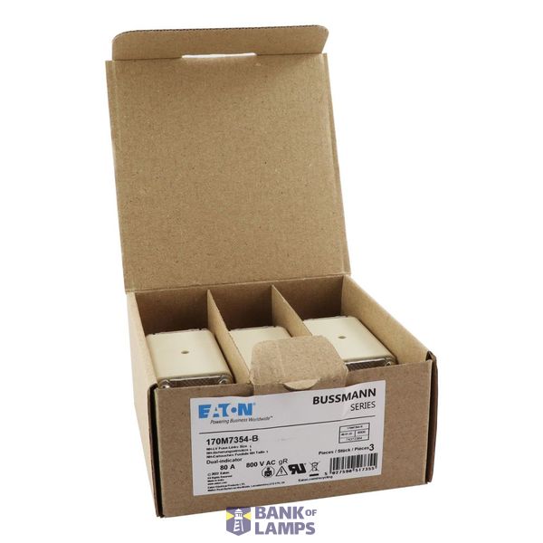 FUSE 80A 800V AC gR SIZE 1 BOLTED TAG DI image 22