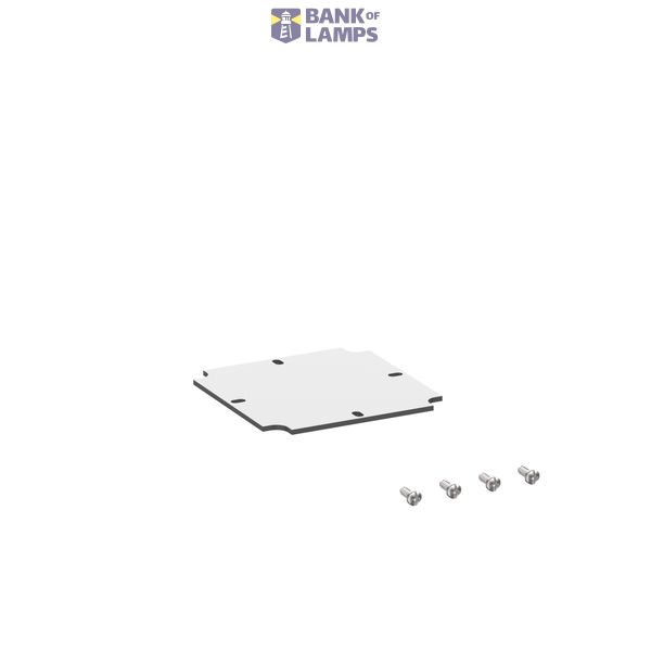 Mounting plate, light grey image 1