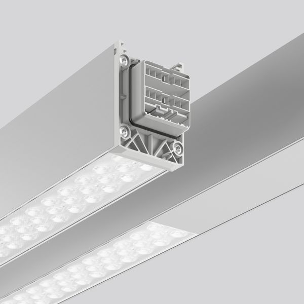 LINEDO, 84 W, 12600 lm, 830, aluminium, on/off Continuous line luminai image 2