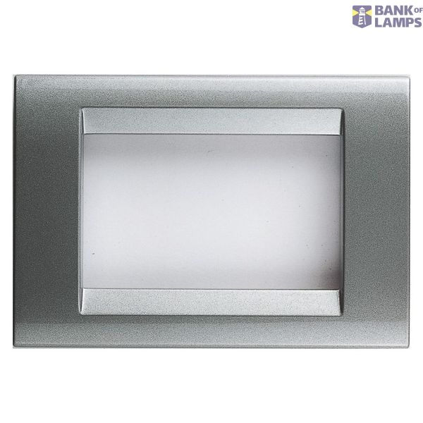 PLAYBUS PLATE - IN PAINTED TECHNOPOLYMER - SCRATCHPROOF VITRIFIED ENAMELLING - 2 GANG - TITANIUM - PLAYBUS image 3