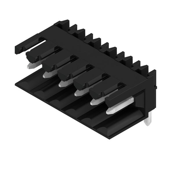 PCB plug-in connector, male header, open side, THT solder connection, 3.50 mm, Number of poles: 6, 90°, Solder pin length (l): 3.2 mm, tinned, black, Box image 2