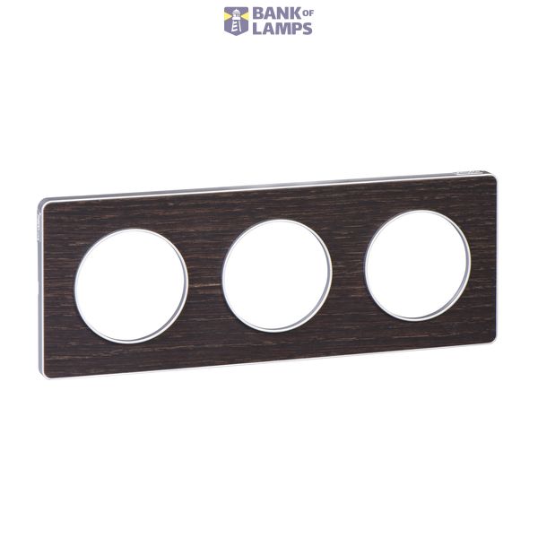 ODACE TOUCH cover frame 3V WENGE/ALUMINIUM image 1
