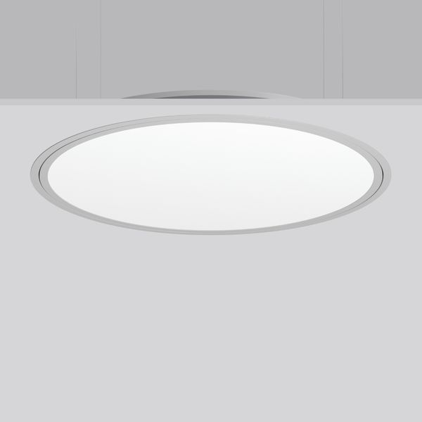TRIONA round, 49 W, 4800 lm, 827-865, silver, DALI Recessed ceiling lu image 2