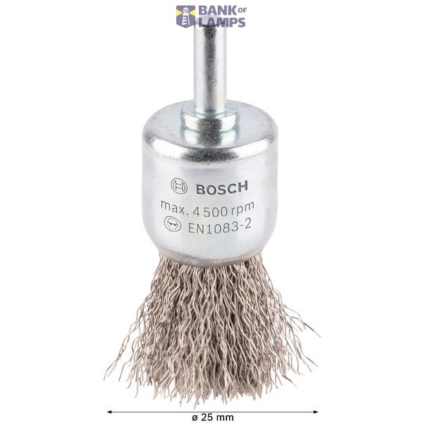 End Brush Crimped 25x0.3 mm Stainless image 2