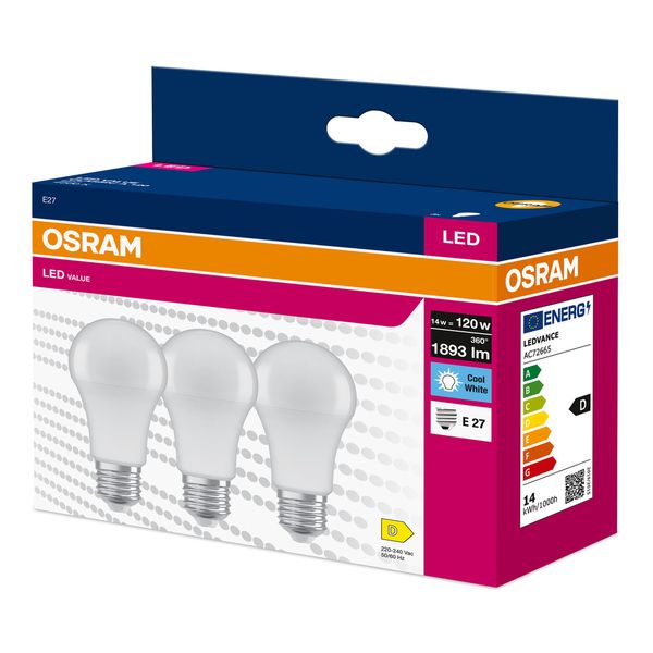 VALUECLA120 14W/840 230VFR E27 FS3 OSRAM image 2