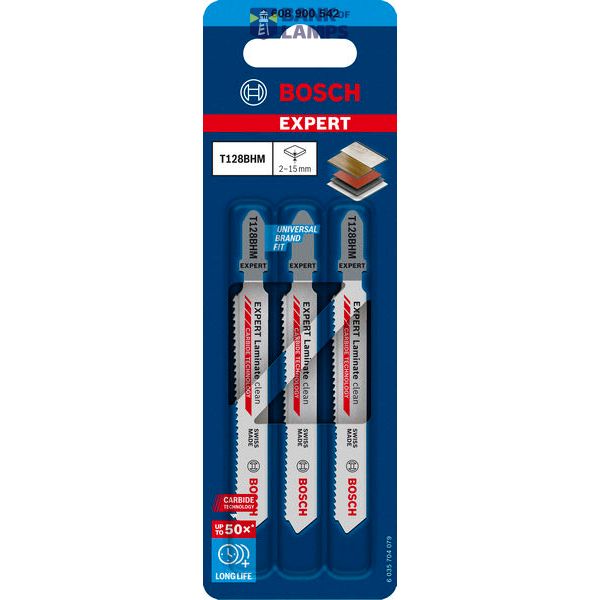 EXPERT Laminate Clean T128BHM Jigsaw Blade 3 pcs. image 2