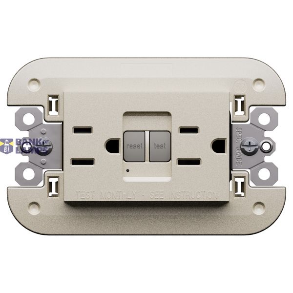 L.NOW - DUPLEX SOCKET GFC6 15A CHAMPAGNE image 1