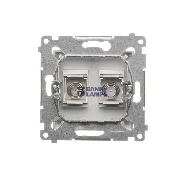 Socket outlet with earthing and shutters, module, 16A, quick connection image 1