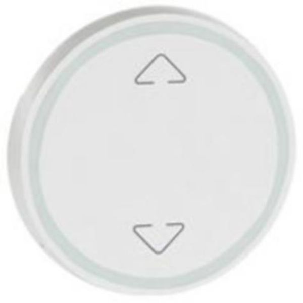Round key cover Arteor BUS/SCS - Up/Down symbol - 2 modules - white image 1