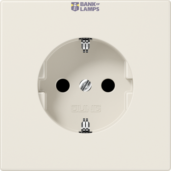 SCHUKO socket, 16 A 250 V ~, Duroplast, LS series, white image 1