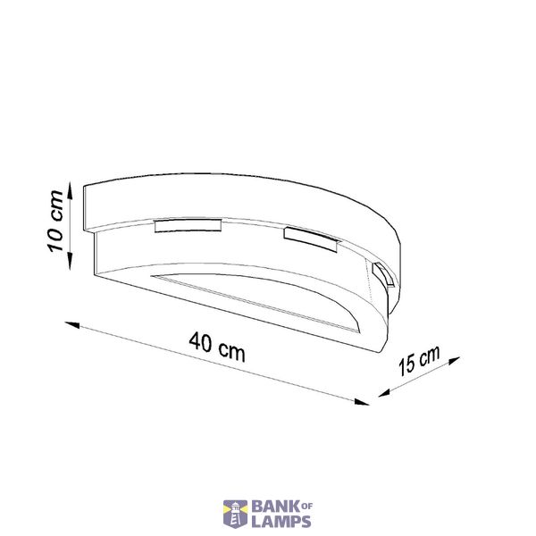 CERAMIC WALL LAMP HELIOS E27 1X60W IP20 image 4