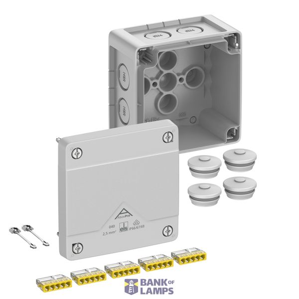 Junction box, Type of protection IP66/IP67/IP69, max. 4², IK09, Protection class II, Ui 450V AC, Ui 450V DC, DLG, DNV, VDE, Halogen free image 1
