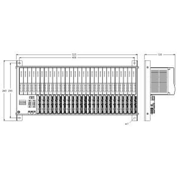 excom I/O System Module Rack, Non-Ex, for 24 Modules   MT24-N image 2