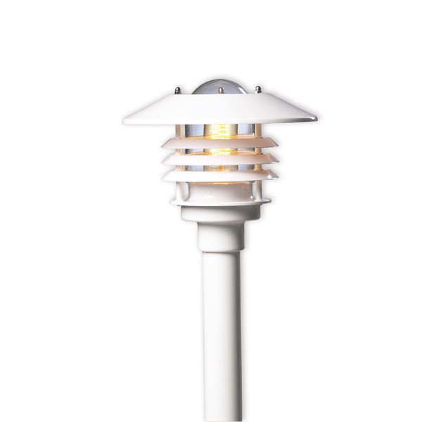 Pole mount. luminaire AVG01 75W E27 WH image 1