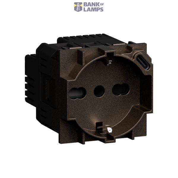L.NOW - SOCKET P40+USB 18W TYPE C BRONZE image 1